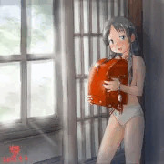 かかえる娘