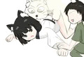 妖猫に襲われる妖狐ショタ