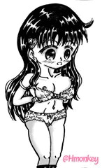 【イラスト】下着姿の女の子