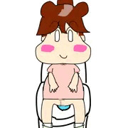 みかんちゃんトイレでうんち出来るかな