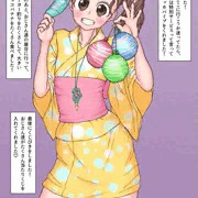 お祭りを楽しむ女の子