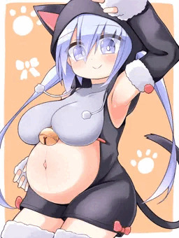 ノースリーブ猫パーカー
