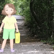 夏の海で