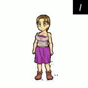 ゴブリンウォーカーの村娘１全モーション