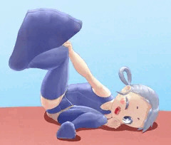 足見せスク水ロリ