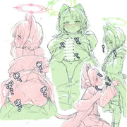 ミドモモはふたなりえっち我慢できない