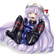 ラバースーツ×スク水ヘナちゃん