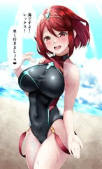 【ゼノブレ2】ホムラとふたりの海