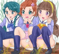 仲良くおしっこ中