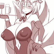 チップを渡すと店裏でしぶしぶこっそり色々とやってくれるバニー藍しゃま