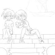階段の上のほうに座り込んでて下からぱんつ丸見えになってるのまでは周囲も想定内なのだけどそこから横移動とかするもんだから股布が引っ張られてめくれちゃってることに気付いていない