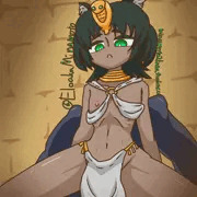 褐色エジプト猫耳口リ