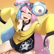例のポーズをキメるナンジャモちゃん