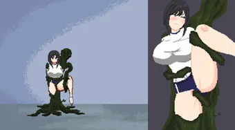 悪夢屋敷・無限牢獄　敵敗北エロシーン基本アニメーション36