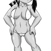 腹筋芸おねいさん。
