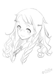 ＣＧ集第一弾の留学生少女・・・キャラデザになります（４枚）