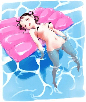 ビーチ寝キャーたん