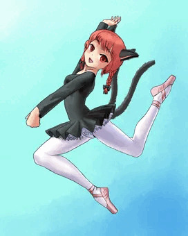 お燐の猫っぽいジャンプ