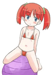 バランスボールと幼女