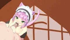 猫耳メイドちゃんのお掃除（意味深）