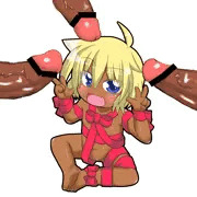 裸リボンの褐色ロリさん