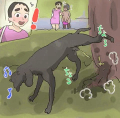 クロのおしっこ