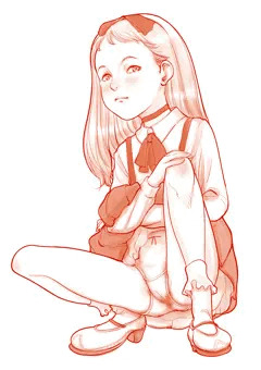 六月の吊りスカート。