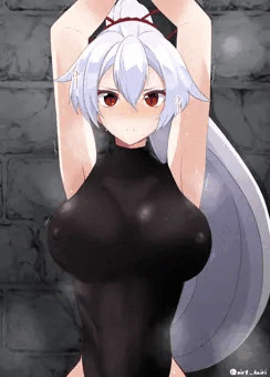 【Skeb】巴御前ナメクジ乳首責め