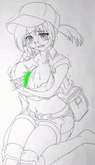 おっぱいを差し出すフィオ。