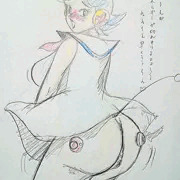落描き。