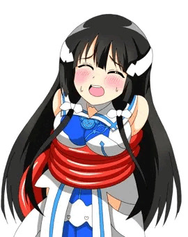触手に締め付けられる東郷さん