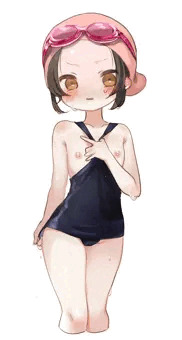水着つまんでおっぱい見せて…♡