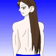 春麗の後ろ姿
