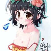 今日のおちくびは初春飾利ちゃん