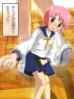 おしっこが玄関から出ちゃった