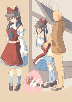 デート前に注がれちゃう霊夢さん