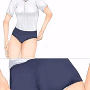 くいこみ直しを前後から