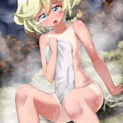 海ではしゃいで日焼けが痛いエルフナインちゃんと温泉に行った時の話