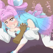 キュアラメール次期女王候補アナルゼリーがに股着衣排泄ふんばり顔を恋人繋ぎで眺めたい絵