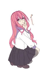 ピンク髪