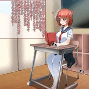 授業を受けてる最中おっぱいが大きくなるちはるちゃん