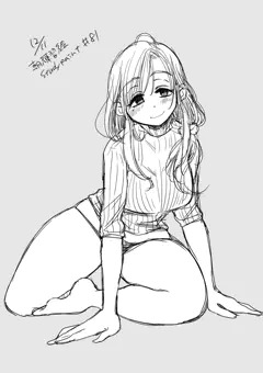 X朝練習絵まとめ#71〜#80