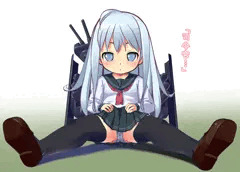 脱ぎ脱ぎ、響ちゃん。