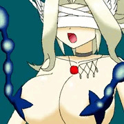 胸から吸収される女神デジモン