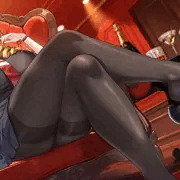 ドリル金髪×黒タイツ