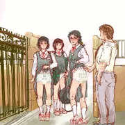 私立中学で、チャレンジ科があり、そこの女子たちは、校舎裏の特別棟へ登下校をしていたんだが、何故かこの時期衣替えの頃、生徒指導が良く女子を捕まえては「おい、この下着は駄目だな」『え、でも白って…』「お尻