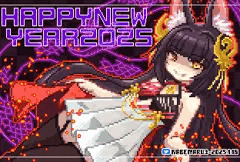 年賀状2025　長門さん（ＭＥＴＡ）　正式版と、ちょっとエッチなバージョン