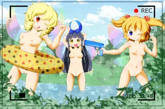 お題箱：水浴び三妖精