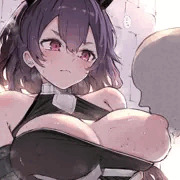しぶしぶおっぱいを吸わせてくれるティフォン