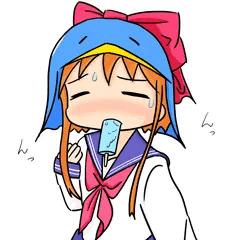 アイスをしゃぶるえここたん